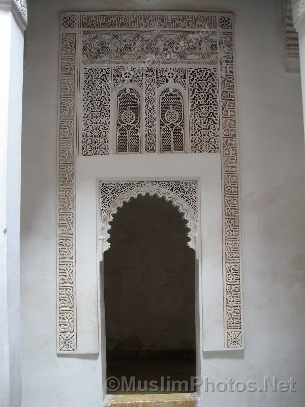 Doorway in the Ben Youssef Medressa
